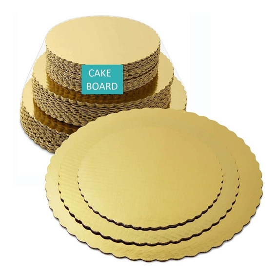 CAKEBOARD 15CM DOURADO FTC1502
